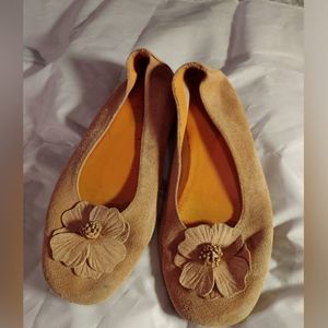 Dexter leather suede flats
